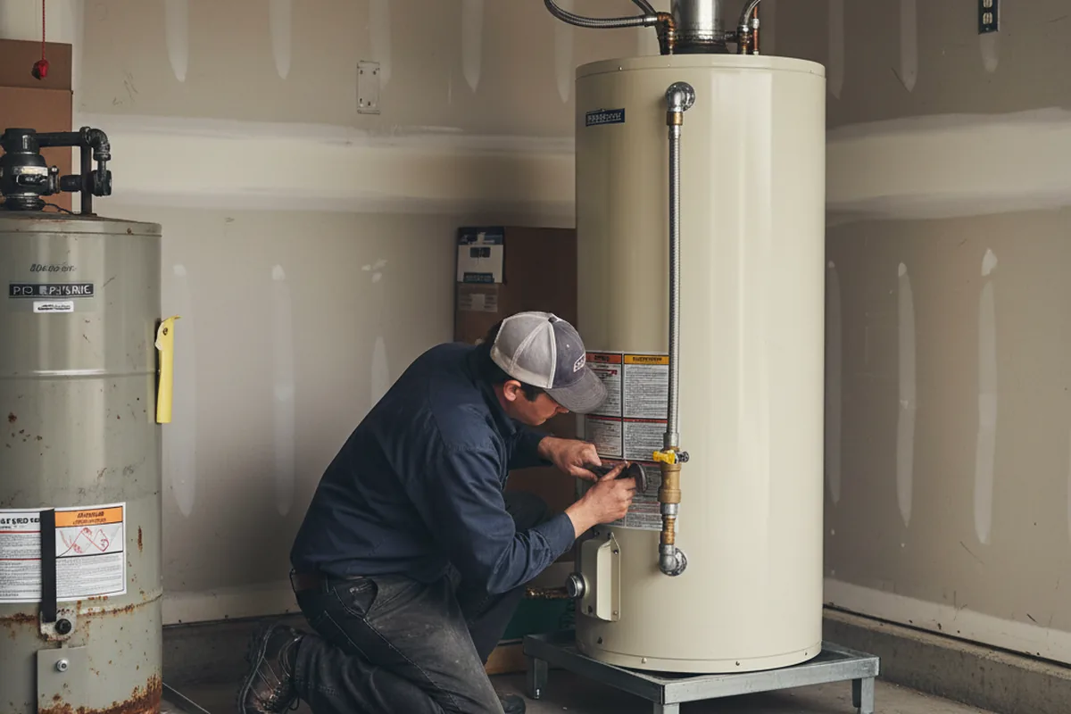 Water heater and shutoff valve replacement in Lees Summit